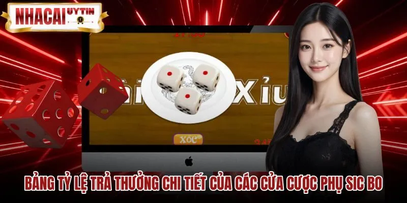 Mức thanh toán các cửa cược phụ bàn Tài xỉu