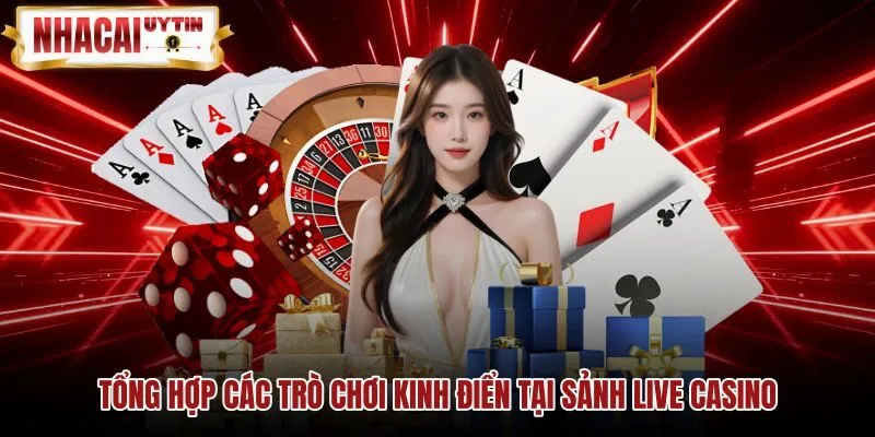 Các game phổ biến tại sảnh live casino